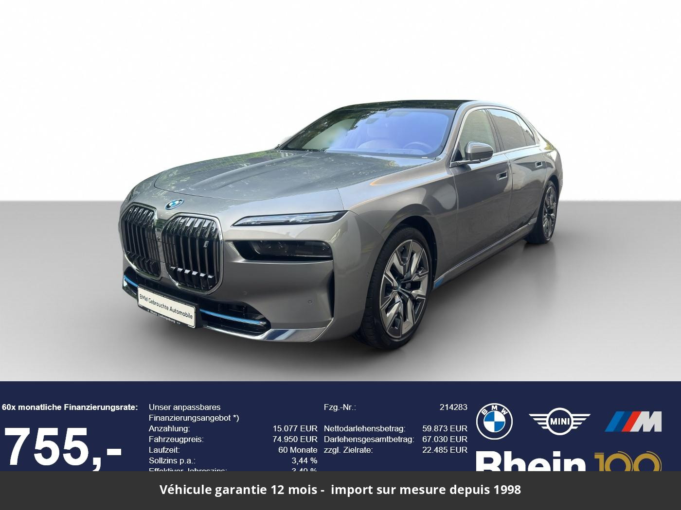 BMW i7 en Asperg pour 74 950 € | mobile.de Disponible Allemagne 2022 74 950 € - neuf Europe