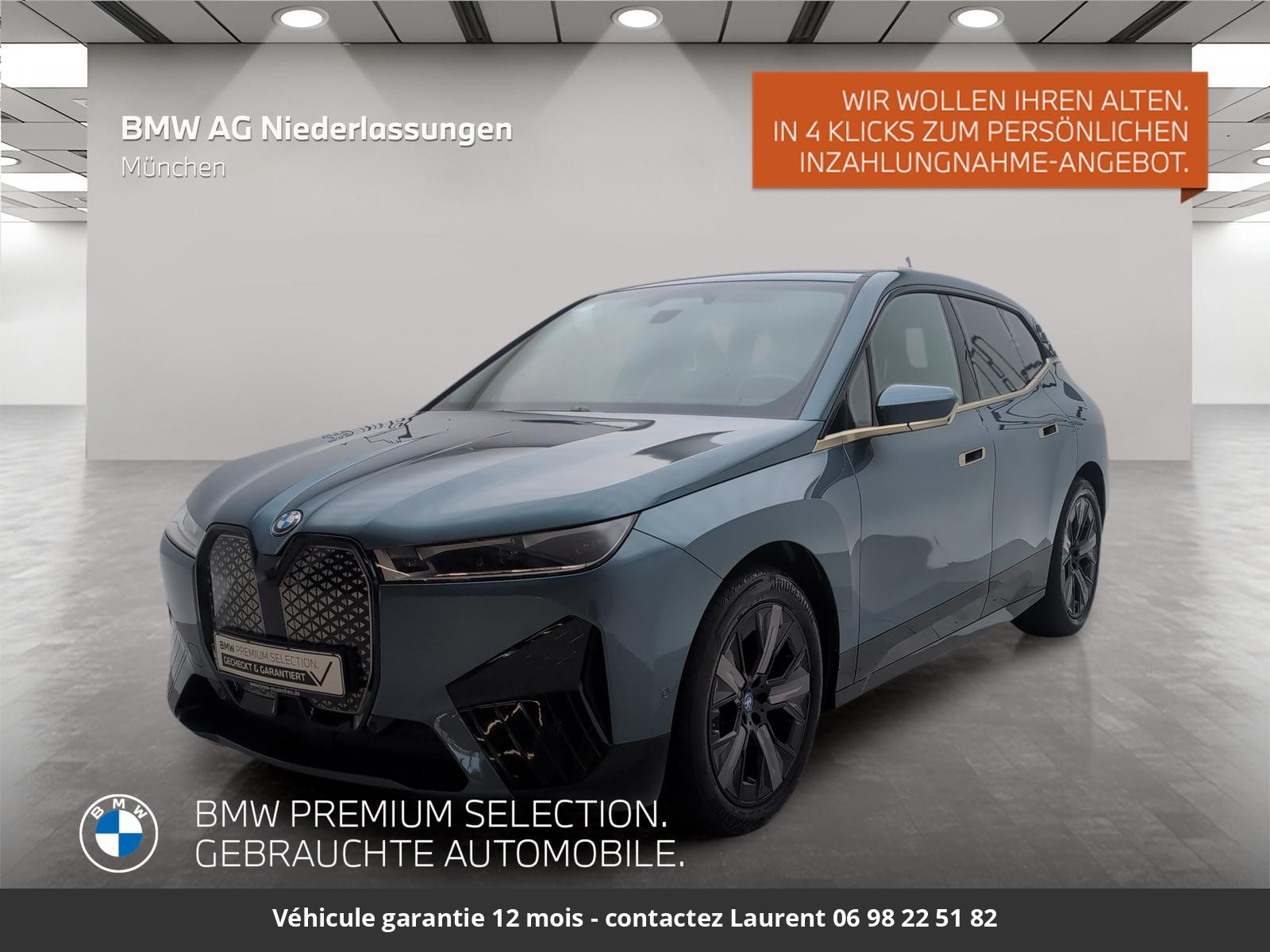 BMW iX AHK Driv.Assist.Prof Harman/K Laser Disponible Allemagne 2023 43 480 € - neuf Europe