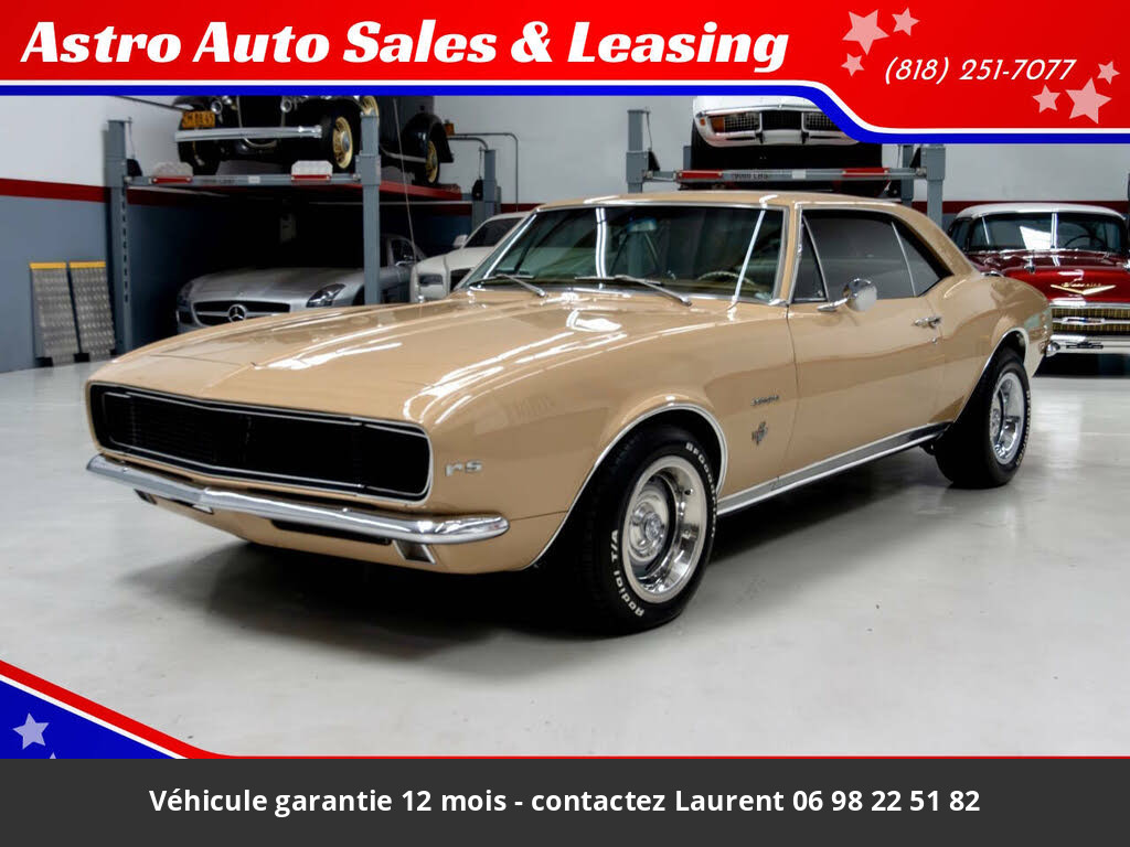 Chevrolet Camaro 1967 Convertible 327 CI V8 210 HP Code RS 2 ou 3 vitesses Tous compris 57 182 € - occasion USA