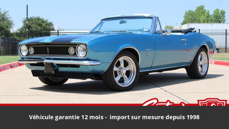 Chevrolet Camaro 1967 Convertible 327 CI V8 210 HP Code RS 2 vitesses Tous compris 64 859 € - occasion USA