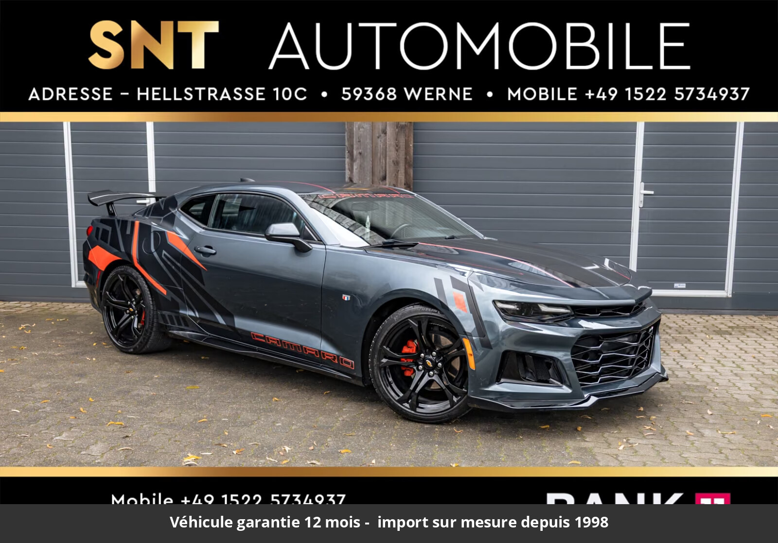 Chevrolet Camaro Import 2018 34 900 € - neuf Europe