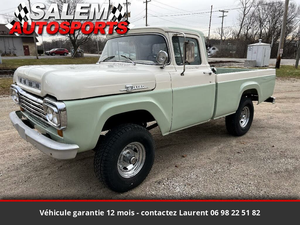 Ford F100 1959 Pickup 292 CI V8 186 HP Code C Tous compris 38 415 € - occasion USA