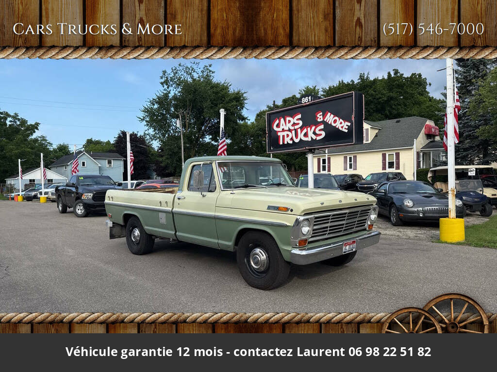 Ford F100 1969 Pickup 360 CI 215 HP Code Y 4 vitesses Tous compris 30 760 € - occasion USA