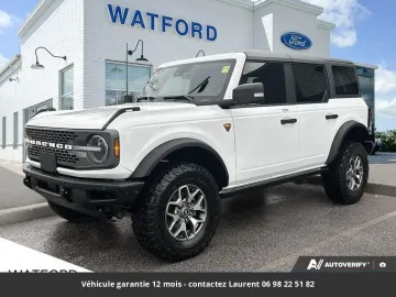 2022 Ford Bronco Badlands 4P 4X4 Tout compris hors homologation 4500e