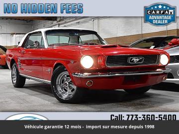1966 Ford Mustang 1966 Convertible 289 CI V8 200 HP Code C 4 vitesses Tous compris